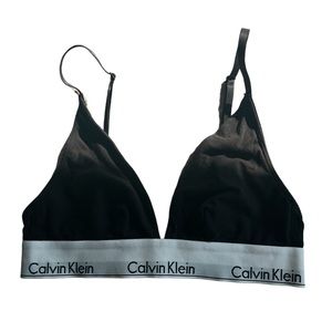Calvin Klein - Black Cotton Bralet - US SM
